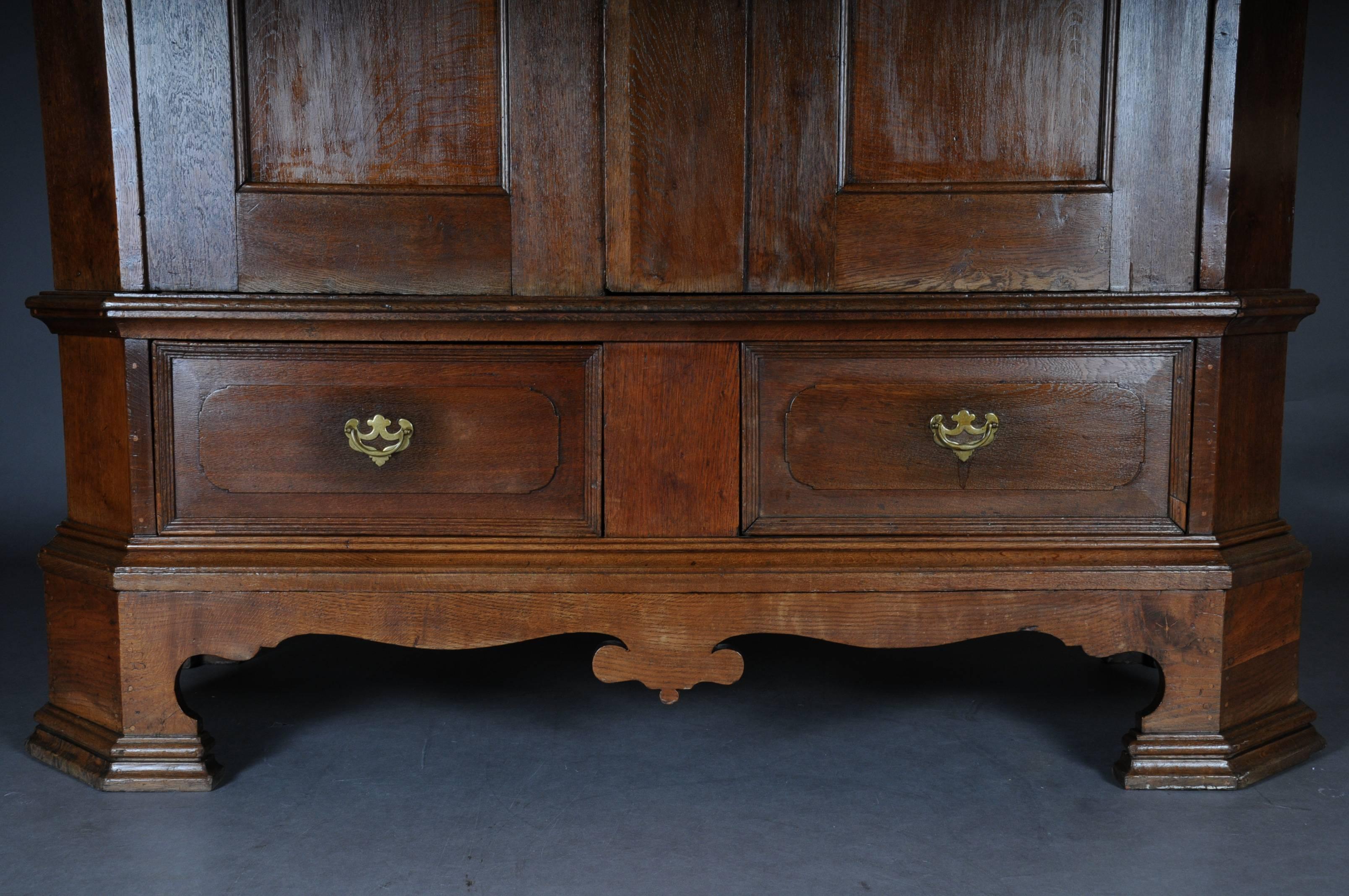 18th Century Monumental Antique Baroque Cupboard, circa 1760, Oak 2