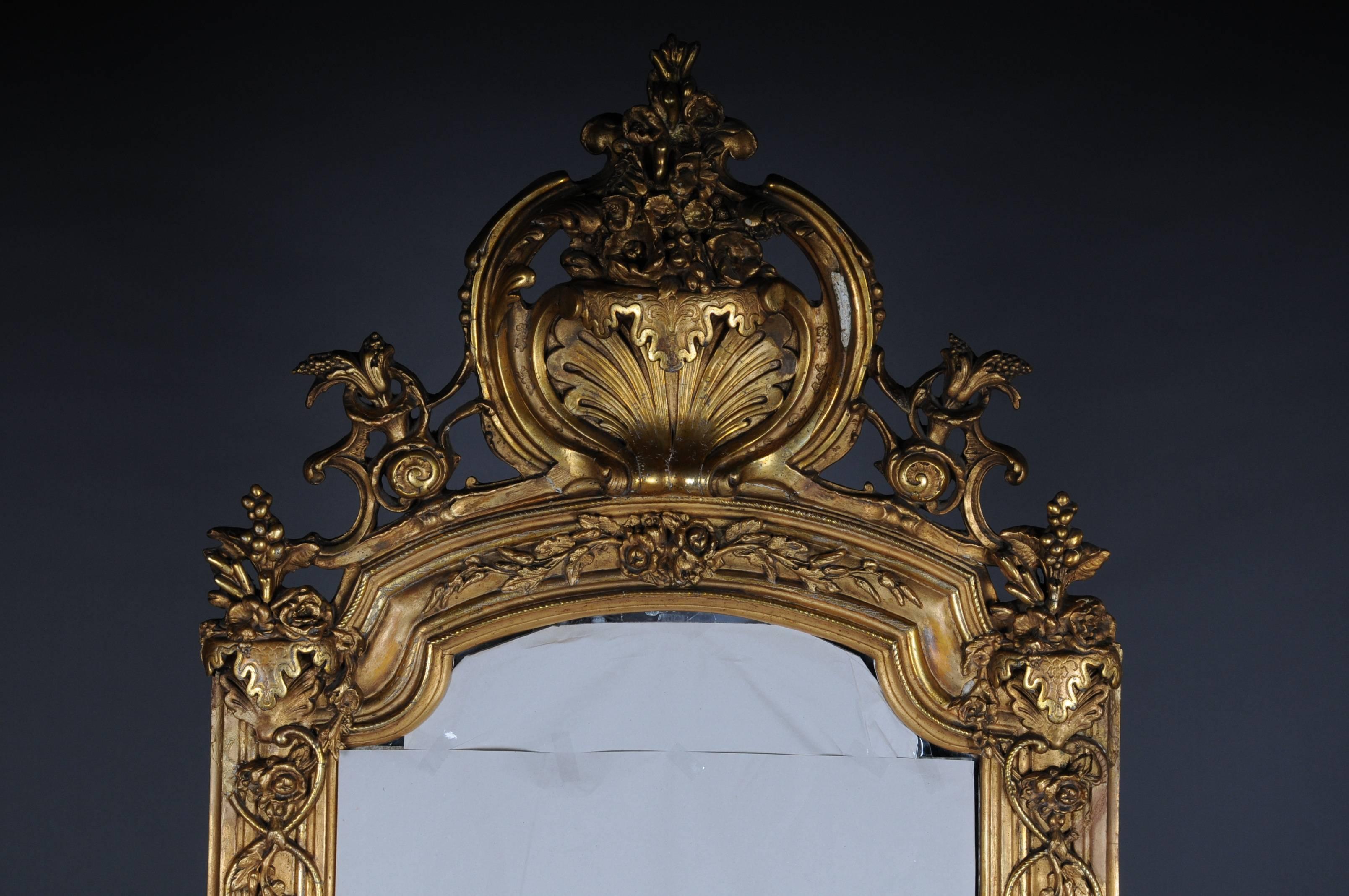Antique Historism Mirror, circa 1870 1