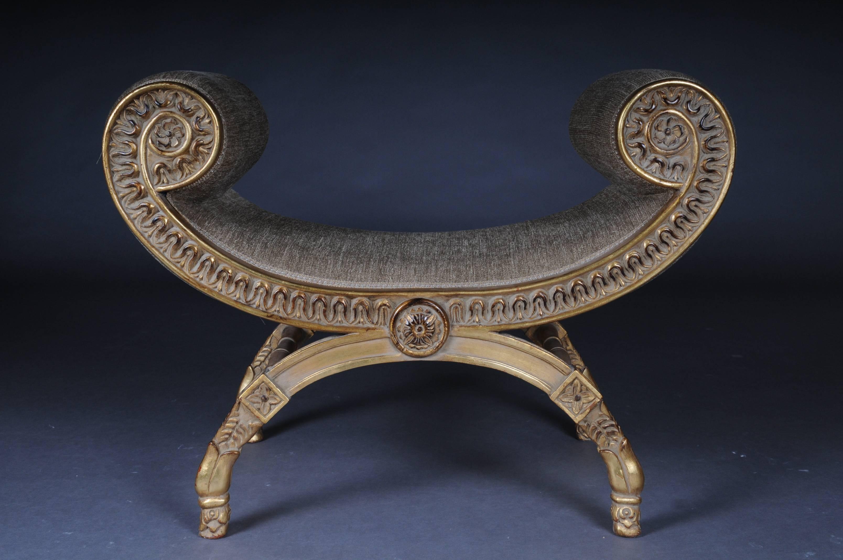 Exceptional French Bench, Stool in Empire 6