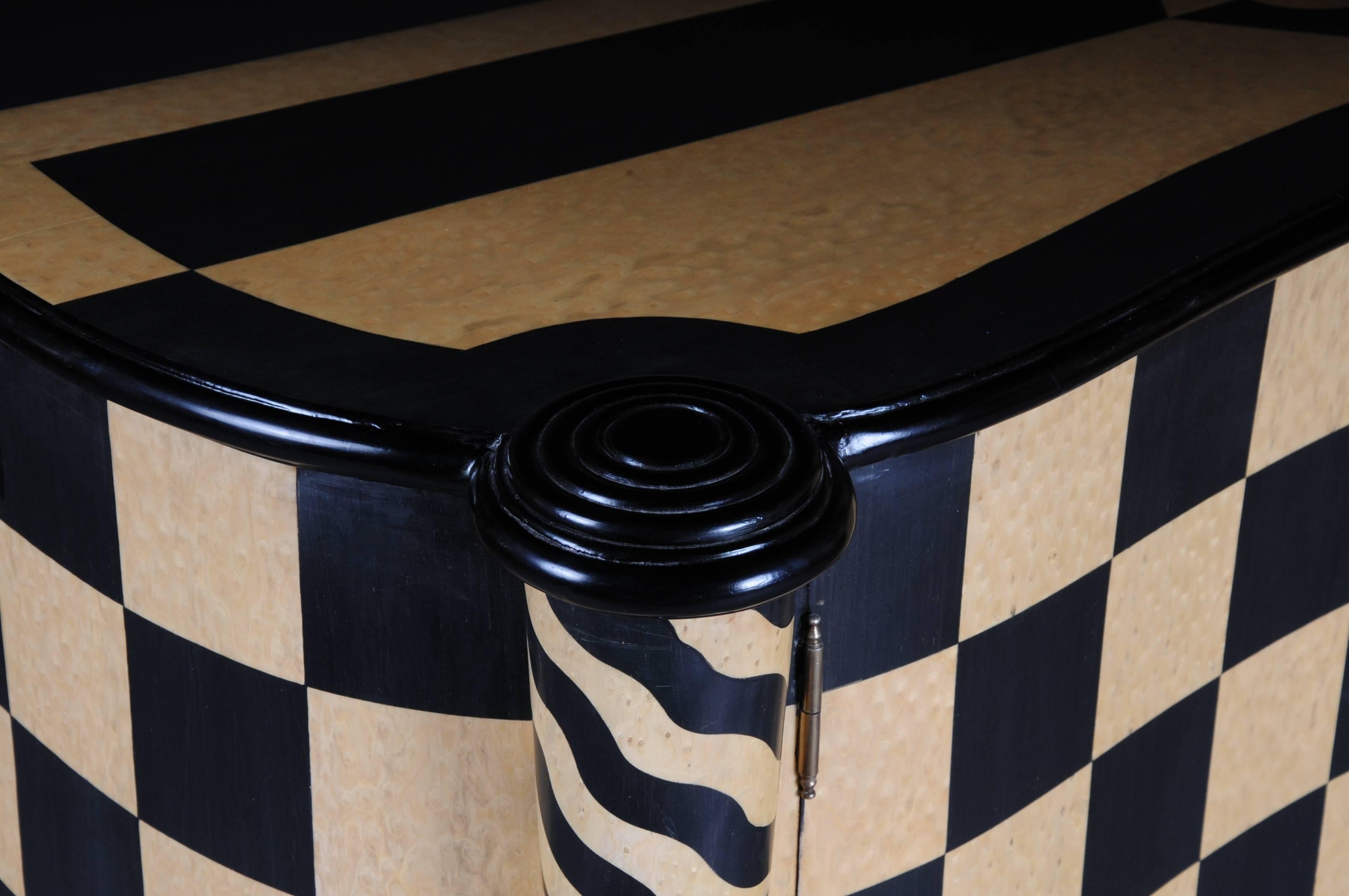 Fancy Designer Dresser Chessboard Pattern 1