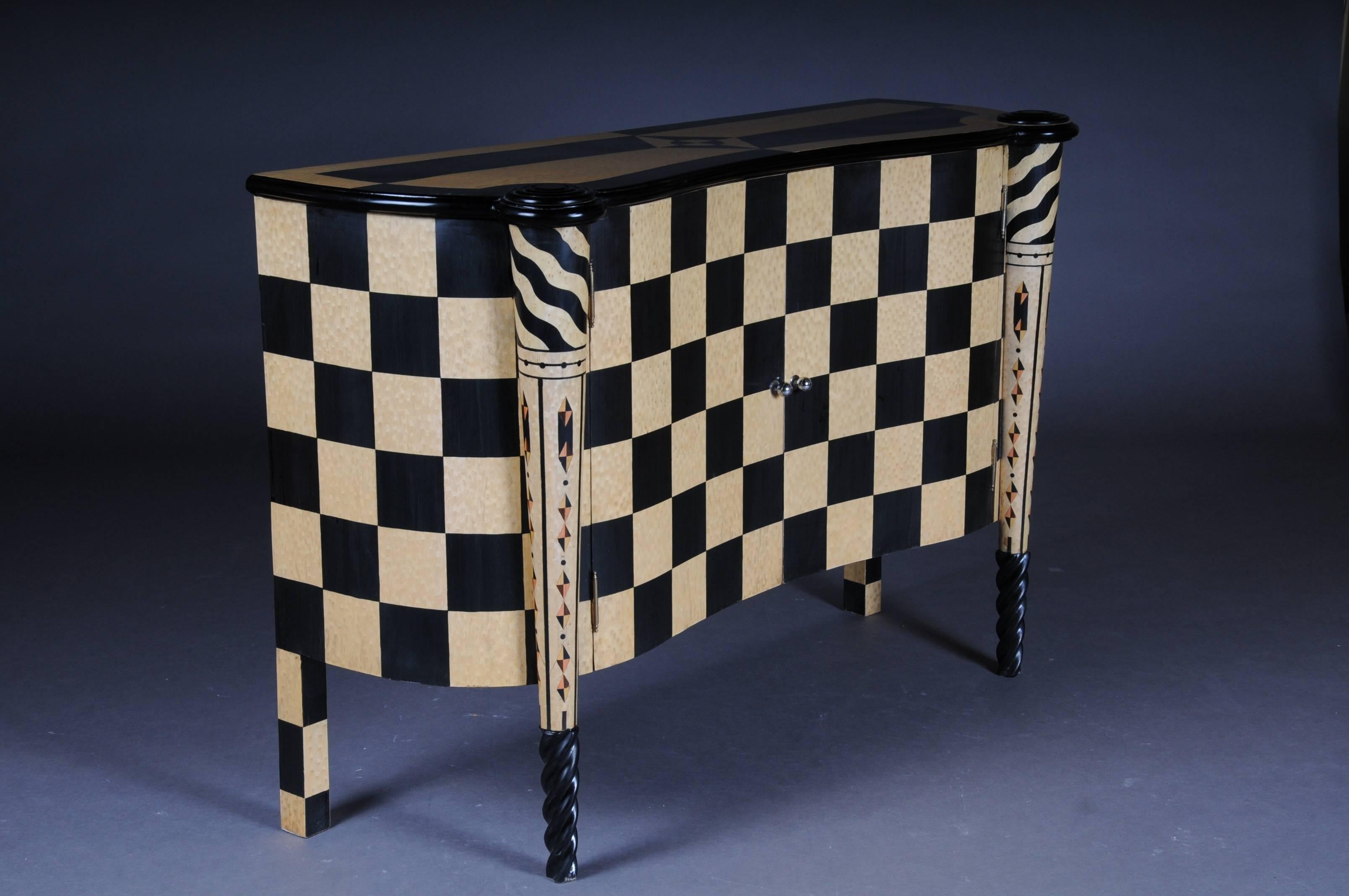 Unknown Fancy Designer Dresser Chessboard Pattern