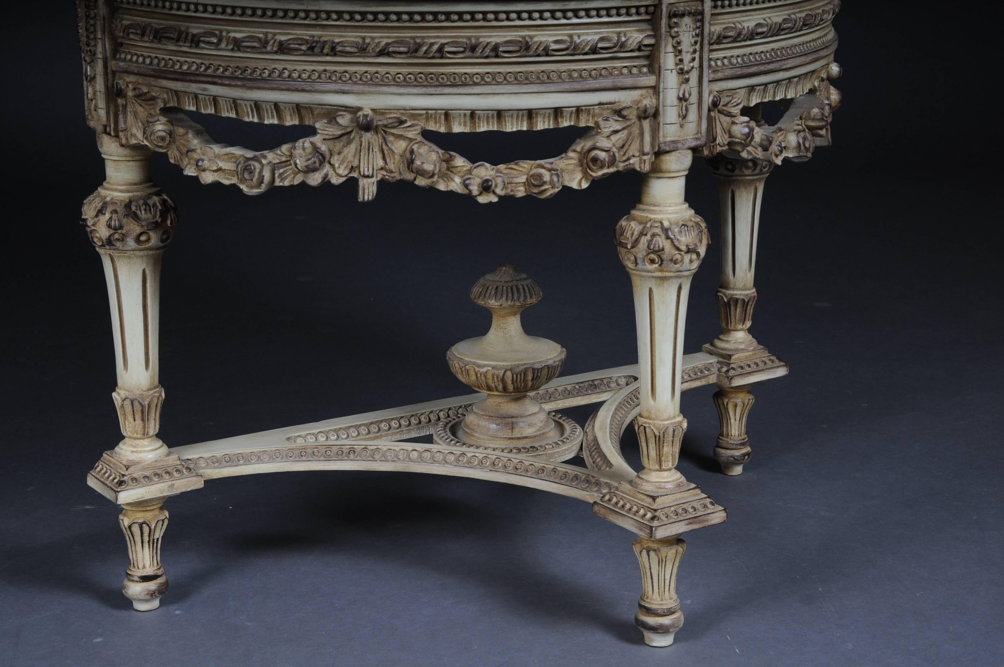 Marble Beautiful Console Mirror in the Louis XVI
