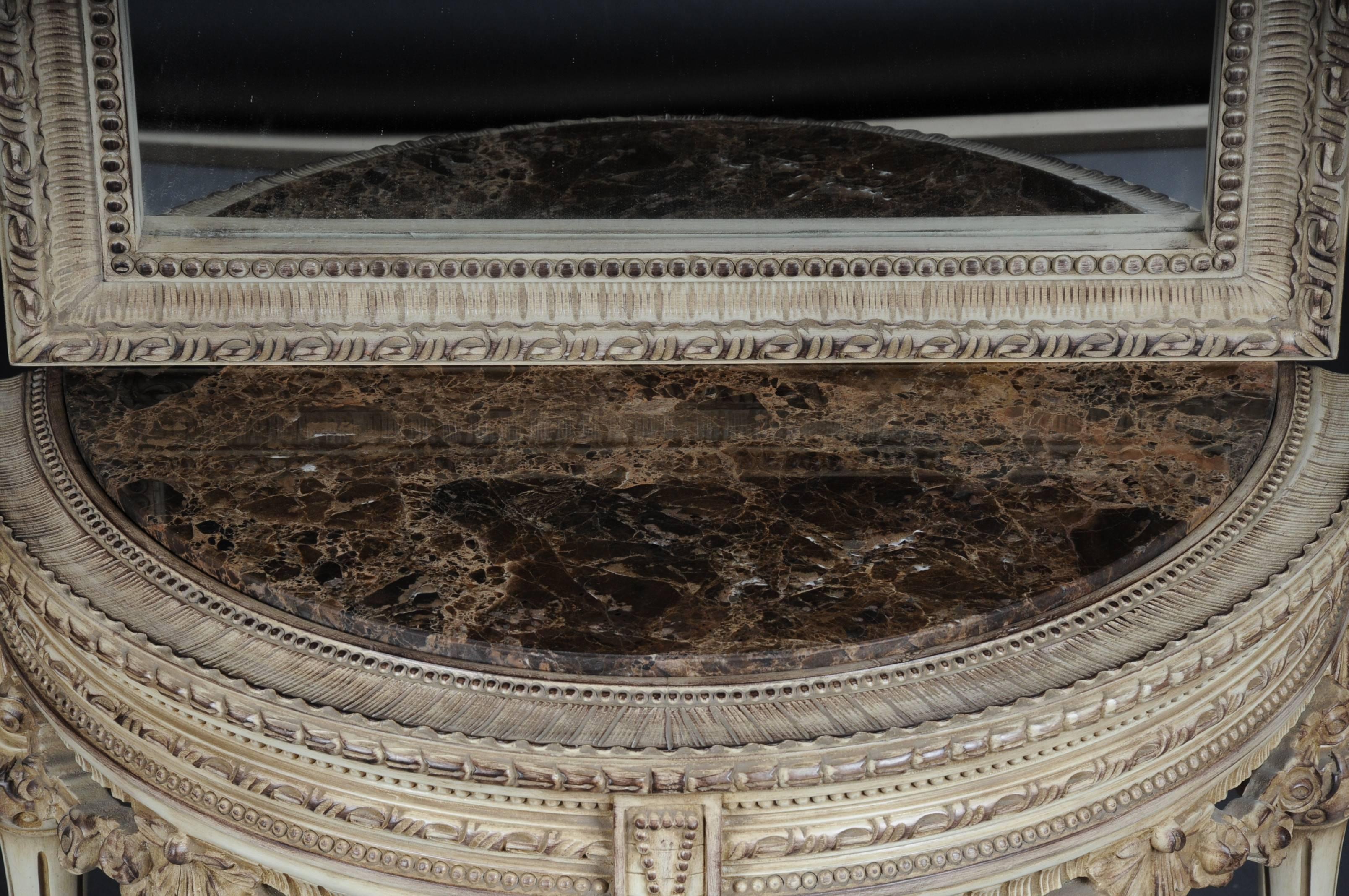 French Beautiful Console Mirror in the Louis XVI