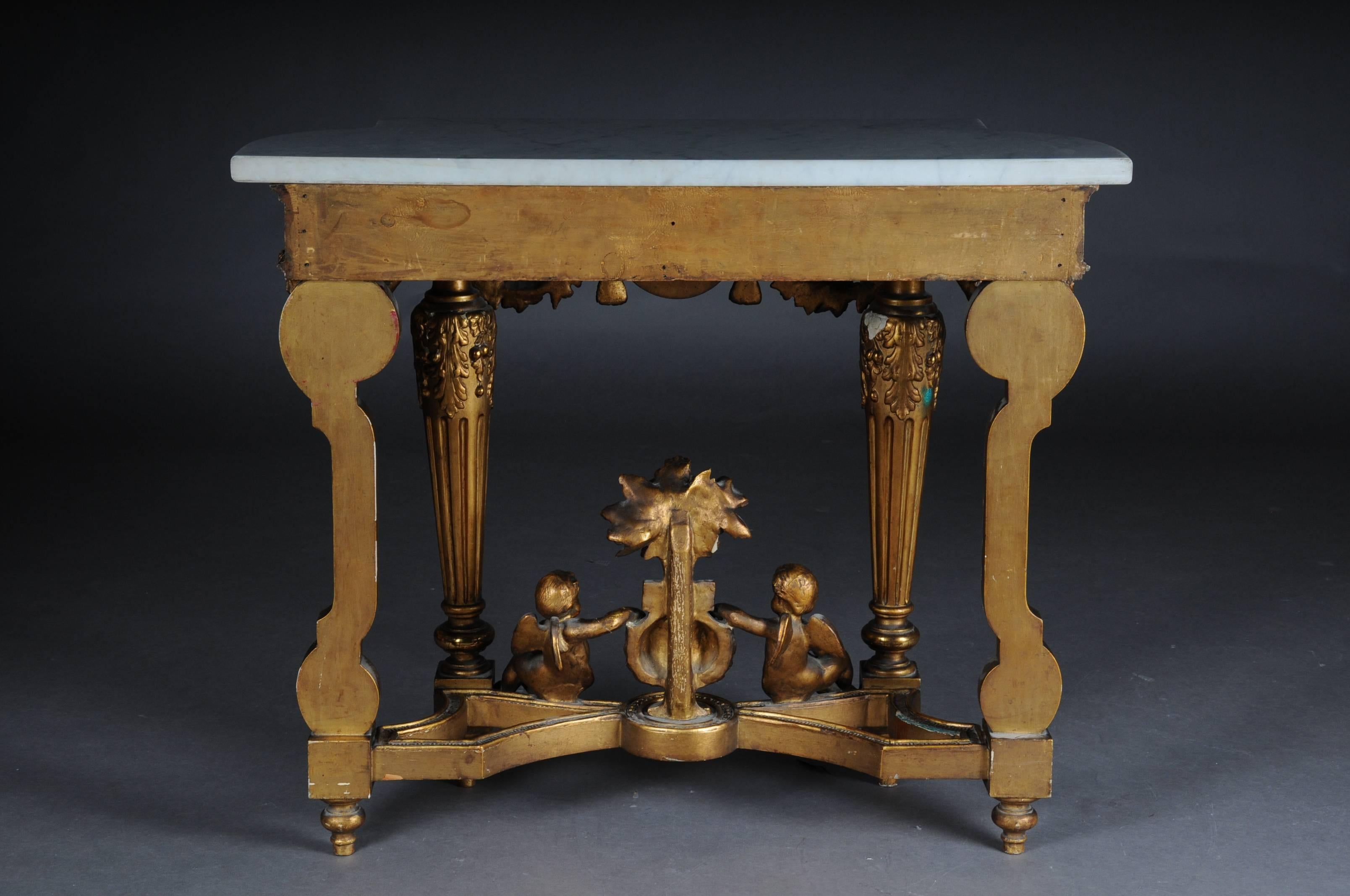 Antique French Splendor Console Table, circa 1860 3