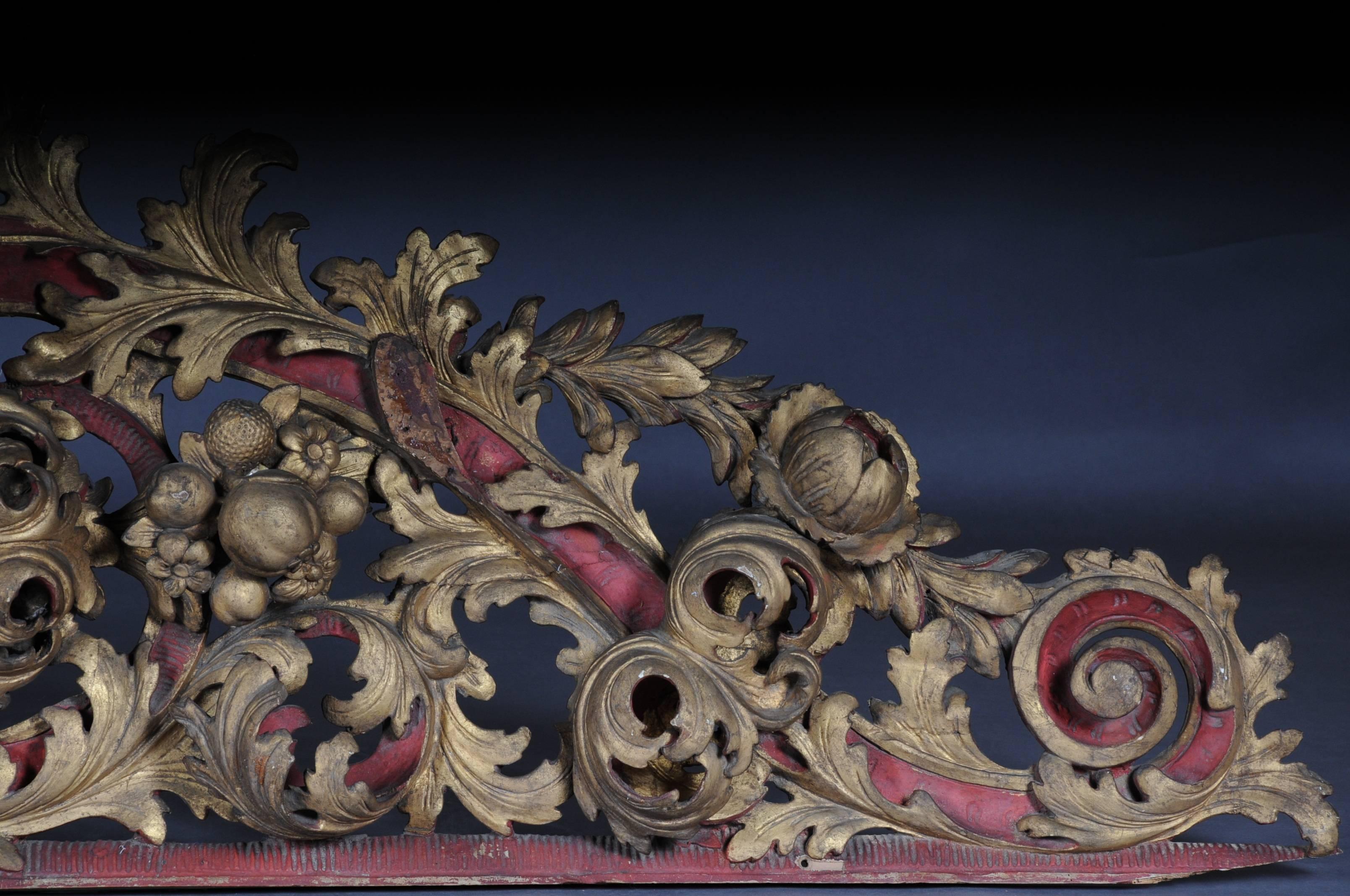 Large Baroque Supraporte / Ornamental Element, Mid-18th Century For Sale 1