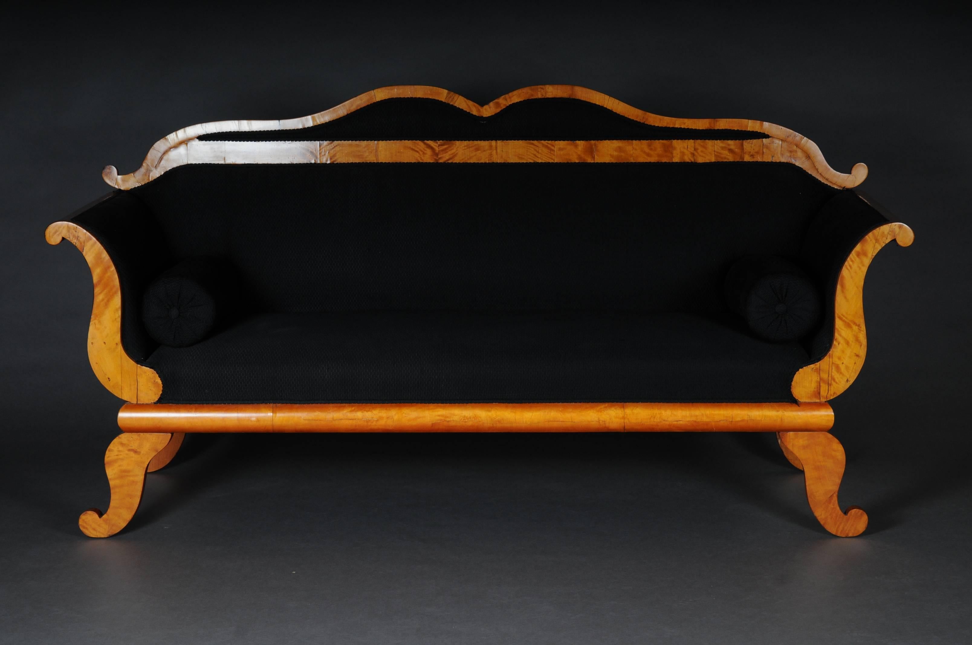 19th Century Sofa, Couch Biedermeier, Birch im Zustand „Gut“ in Berlin, DE