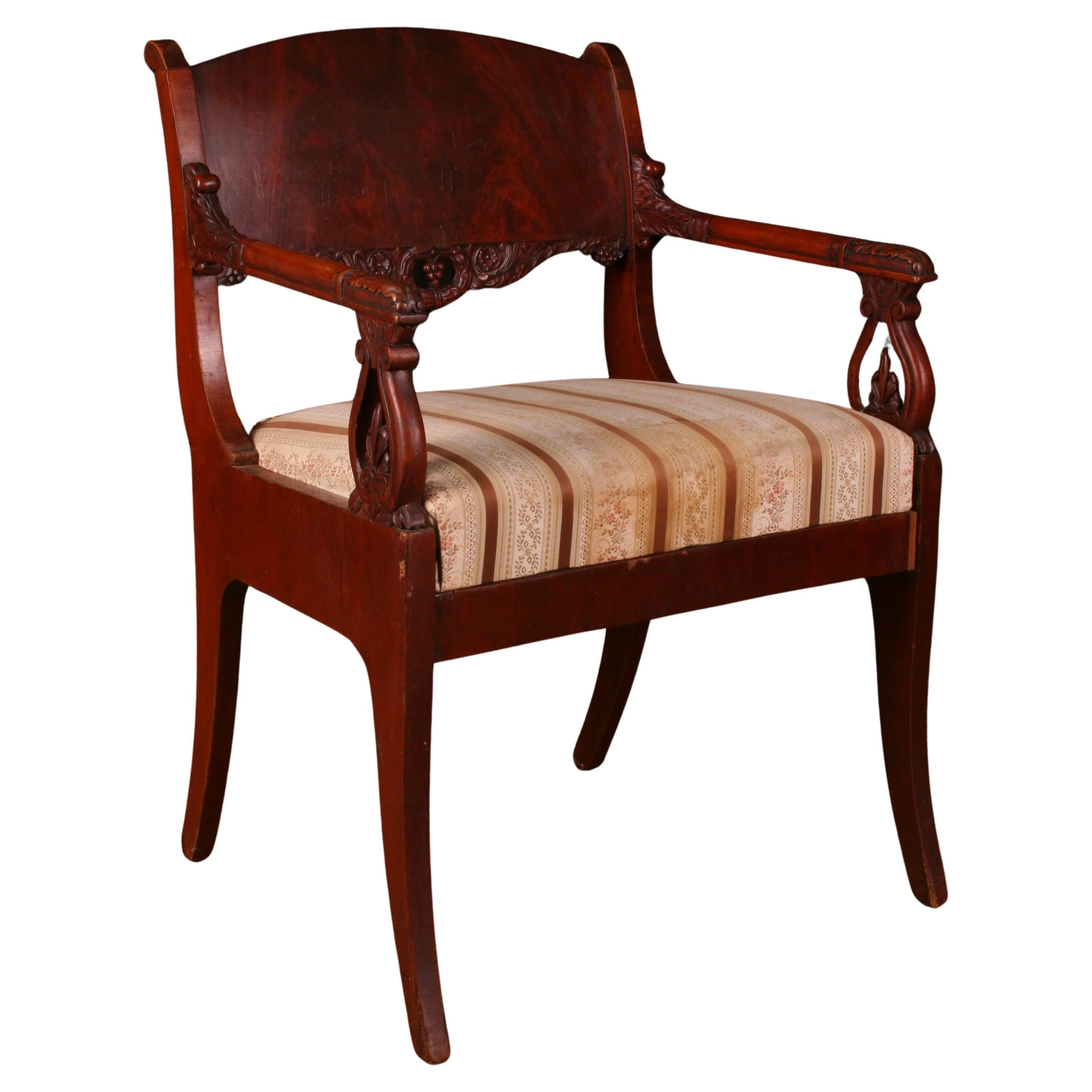 19th Century Empire Style a Russian Armchair