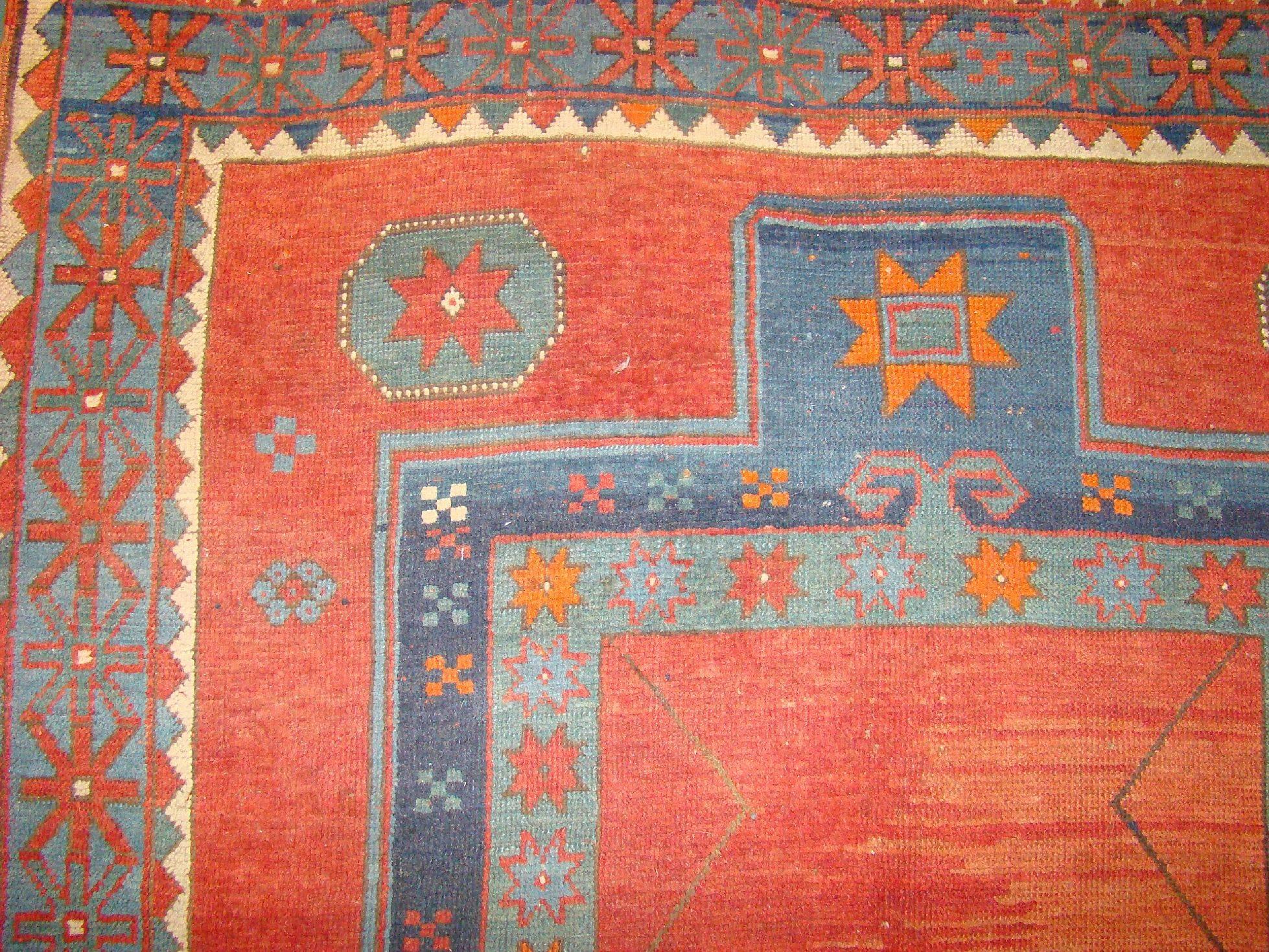 19th Century Antique Kazak For Sale 2