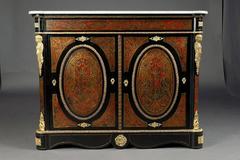 19th Century Napoleon III Salon Boulle Commode Cabinet