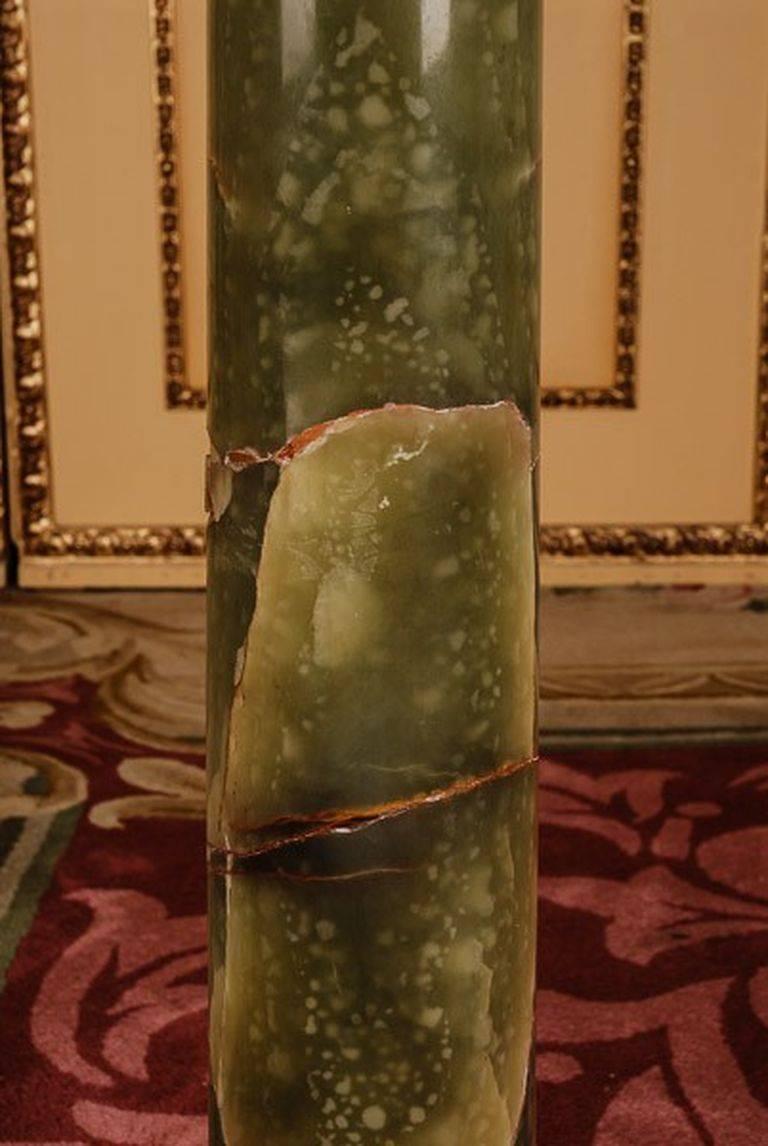 19th Century in the Style of Classicism Napoleon III Onyx Column For Sale 2