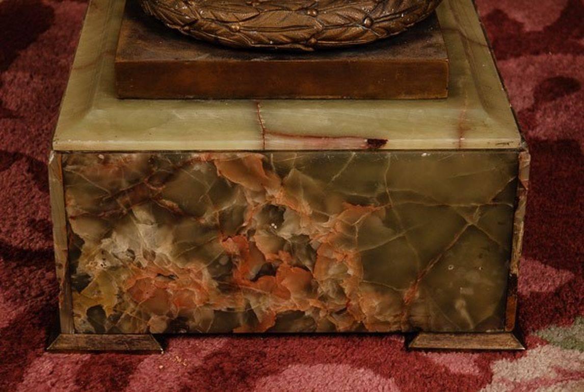 19th Century in the Style of Classicism Napoleon III Onyx Column For Sale 4