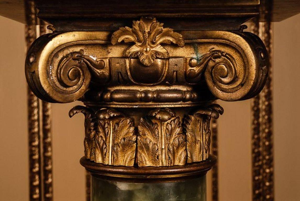 19th Century in the Style of Classicism Napoleon III Onyx Column For Sale 5