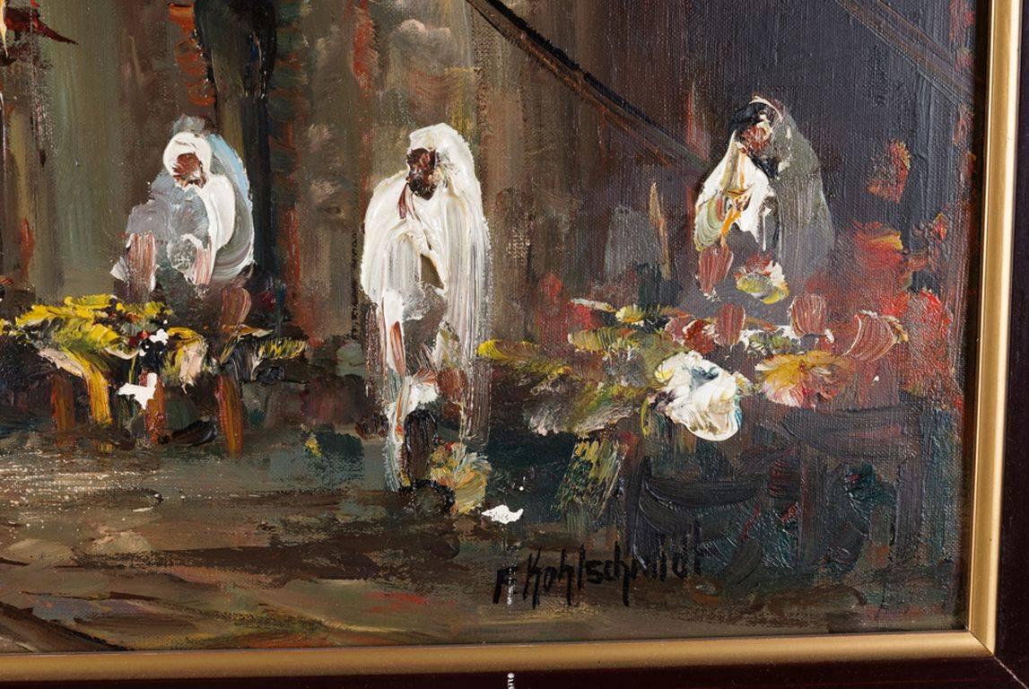 orientalisches Ölgemälde des 20. Jahrhunderts Signiert F. Kohlschmidt (Deutsch)