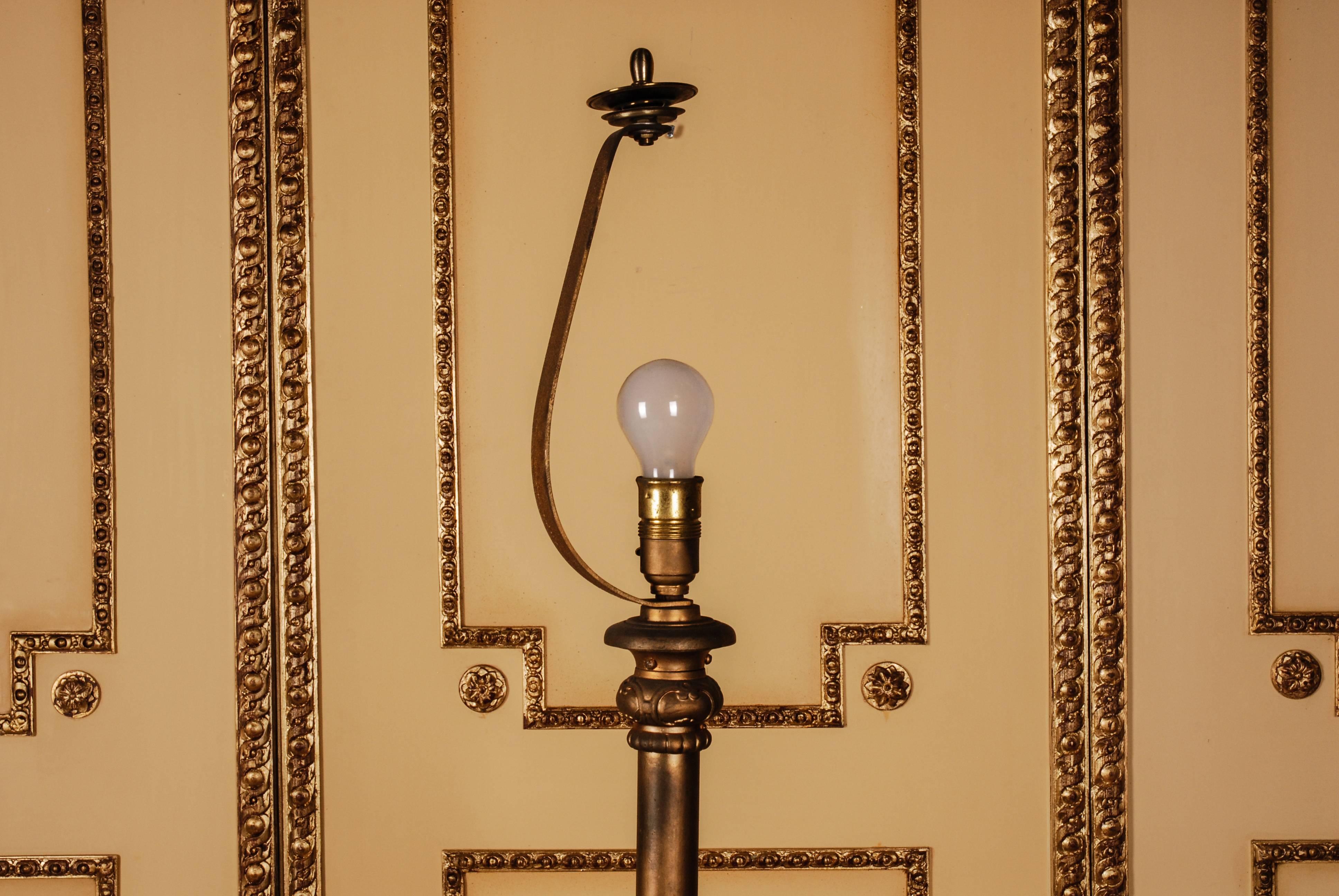 French 19th Century Napoleon III Museale Floor Lamp Petroleum Lamp