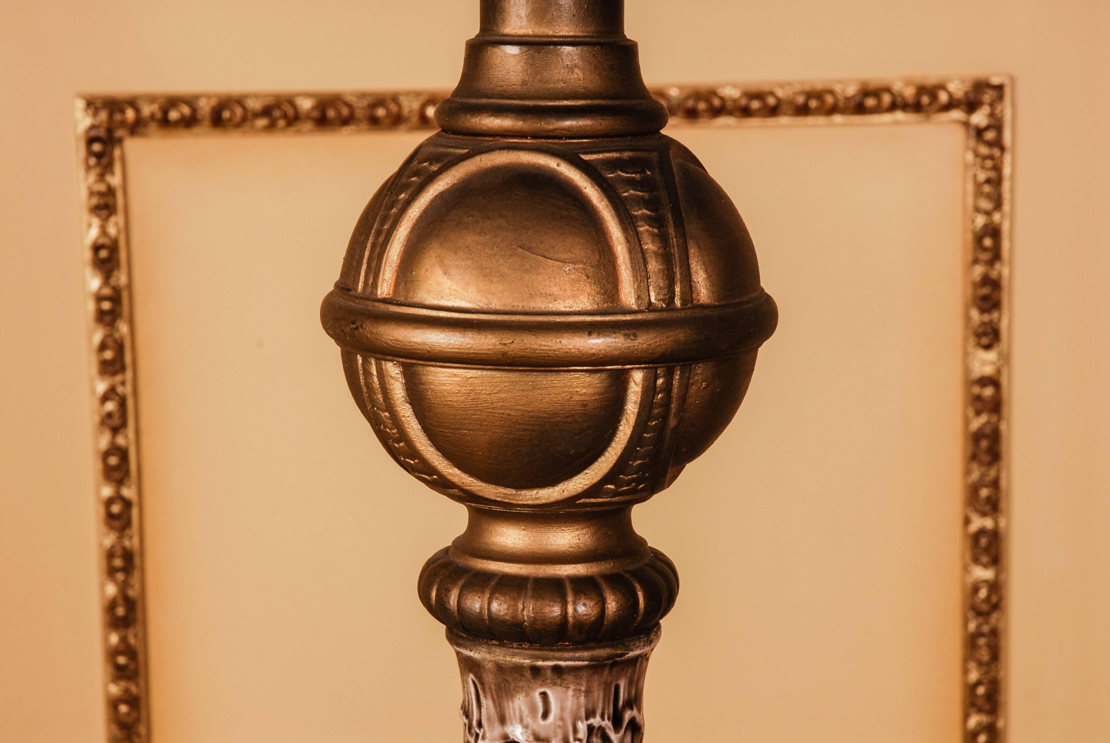 19th Century Napoleon III Museale Floor Lamp Petroleum Lamp In Fair Condition In Berlin, DE