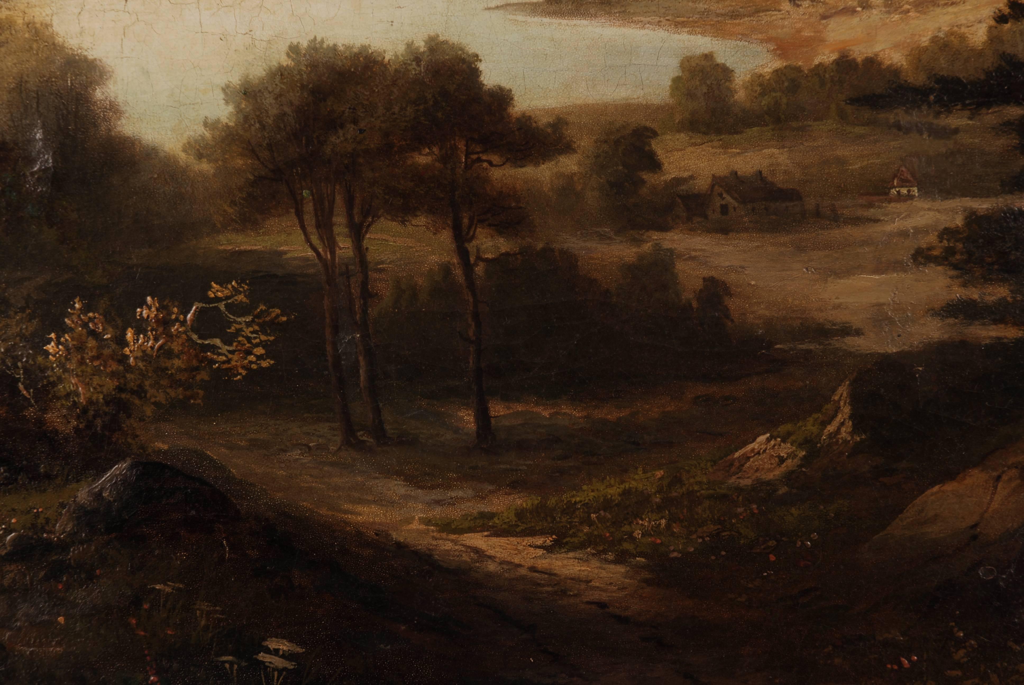 19. Jahrhundert Landschaft Ölgemälde im Angebot 1