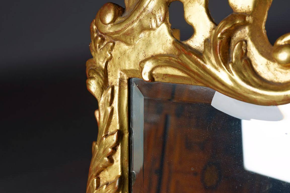 18th Century Baroque Gold Leaf Mirror In Good Condition In Berlin, DE