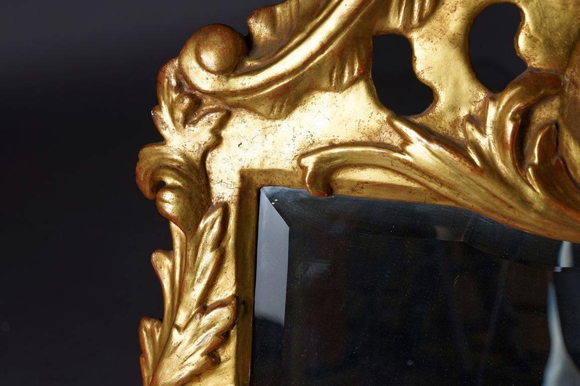 18th Century Baroque Gold Leaf Mirror 2