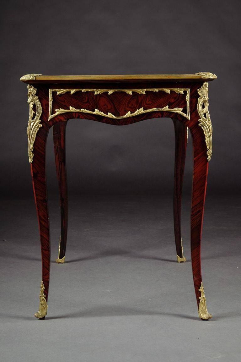 19. Jahrhundert Napoleon III. Damen-Büroplattentisch im Angebot 1