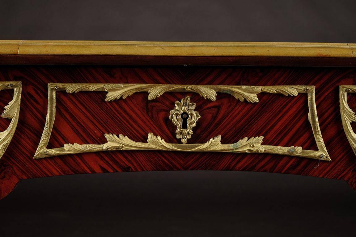 19th Century Napoleon III Ladies Bureau Plat Desk For Sale 2