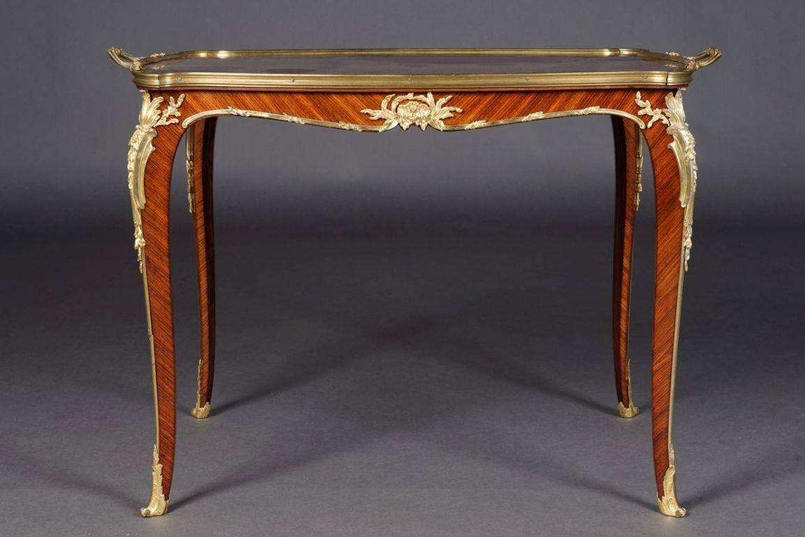 Napoleon III 19th Century Louis Quinze French Serving Table by Francois Linke For Sale
