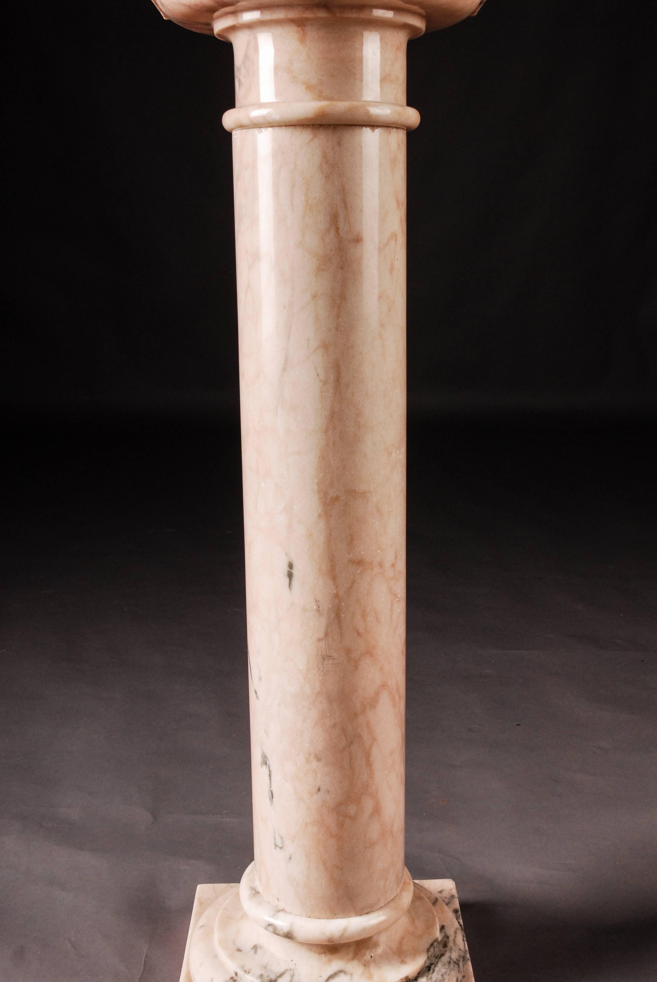 Biedermeier 20th Century Classic Antique Marble Column