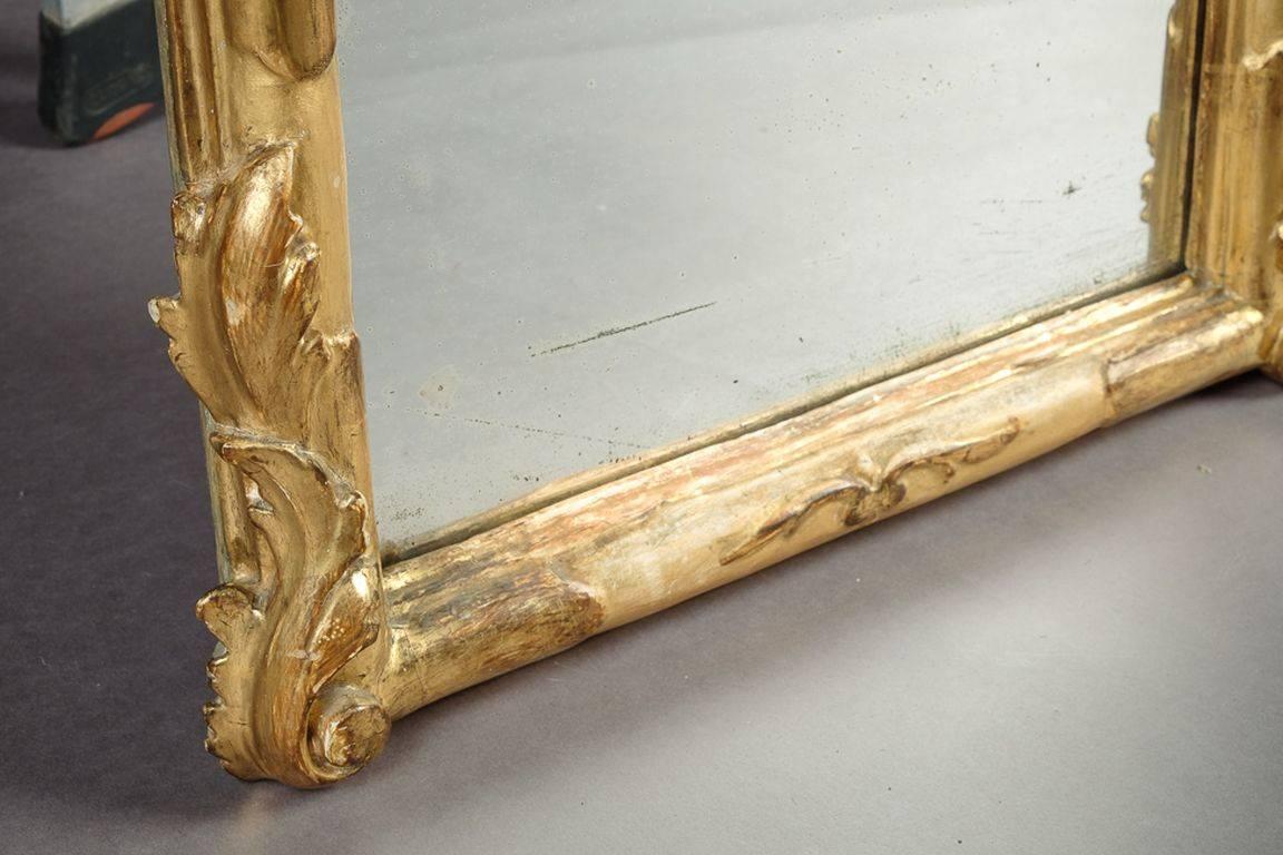 18th Century Baroque Gold Leaf Mirror 2