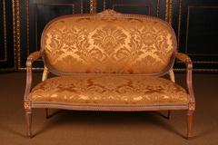 20th Century Louis Seize Style Wood French Seating Group Garniture