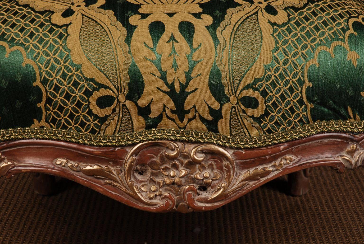 20th Century Louis Quinze Style French Curly-Leg Bergère 4