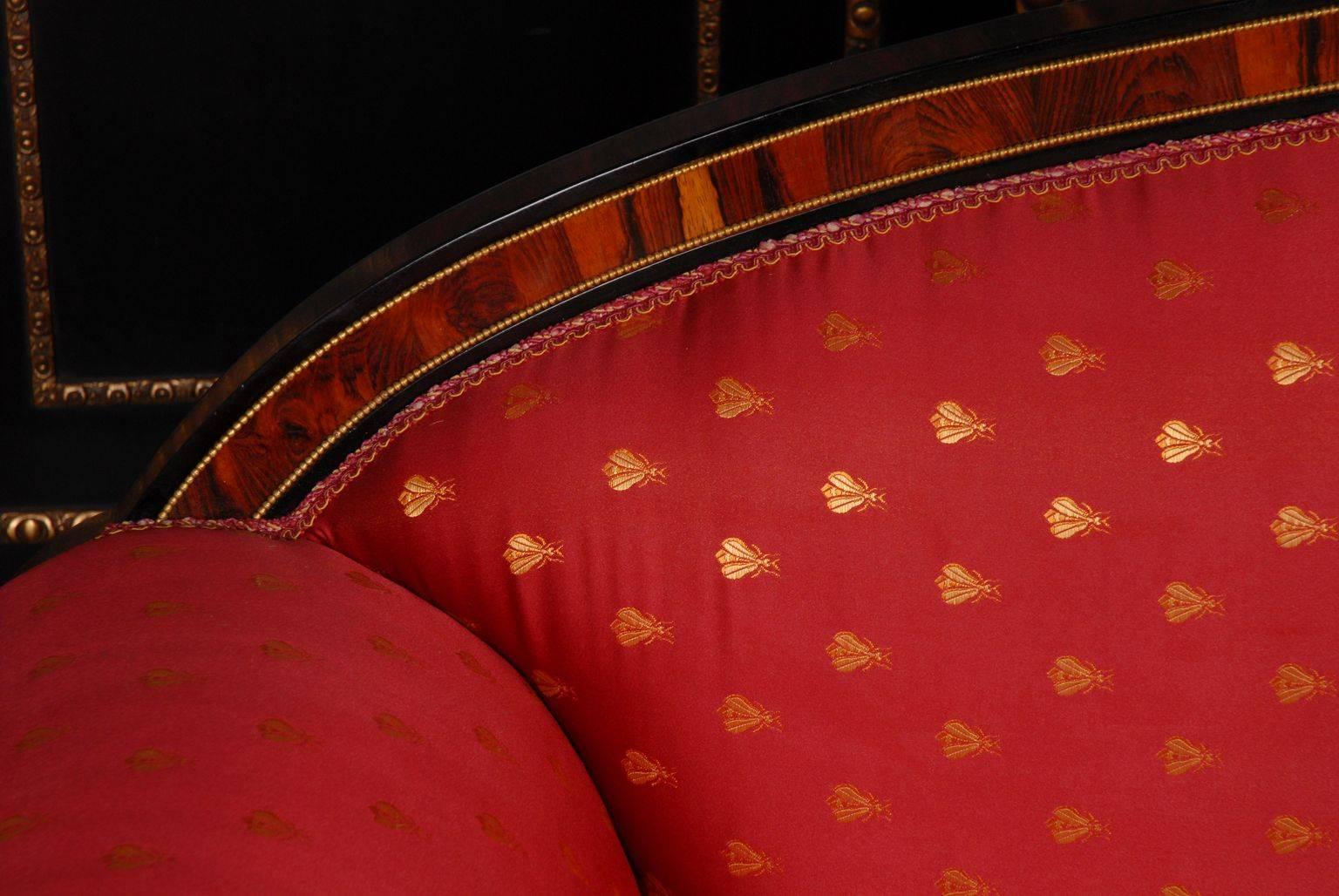 20th Century Empire Style Palisander Swan Sofa 1
