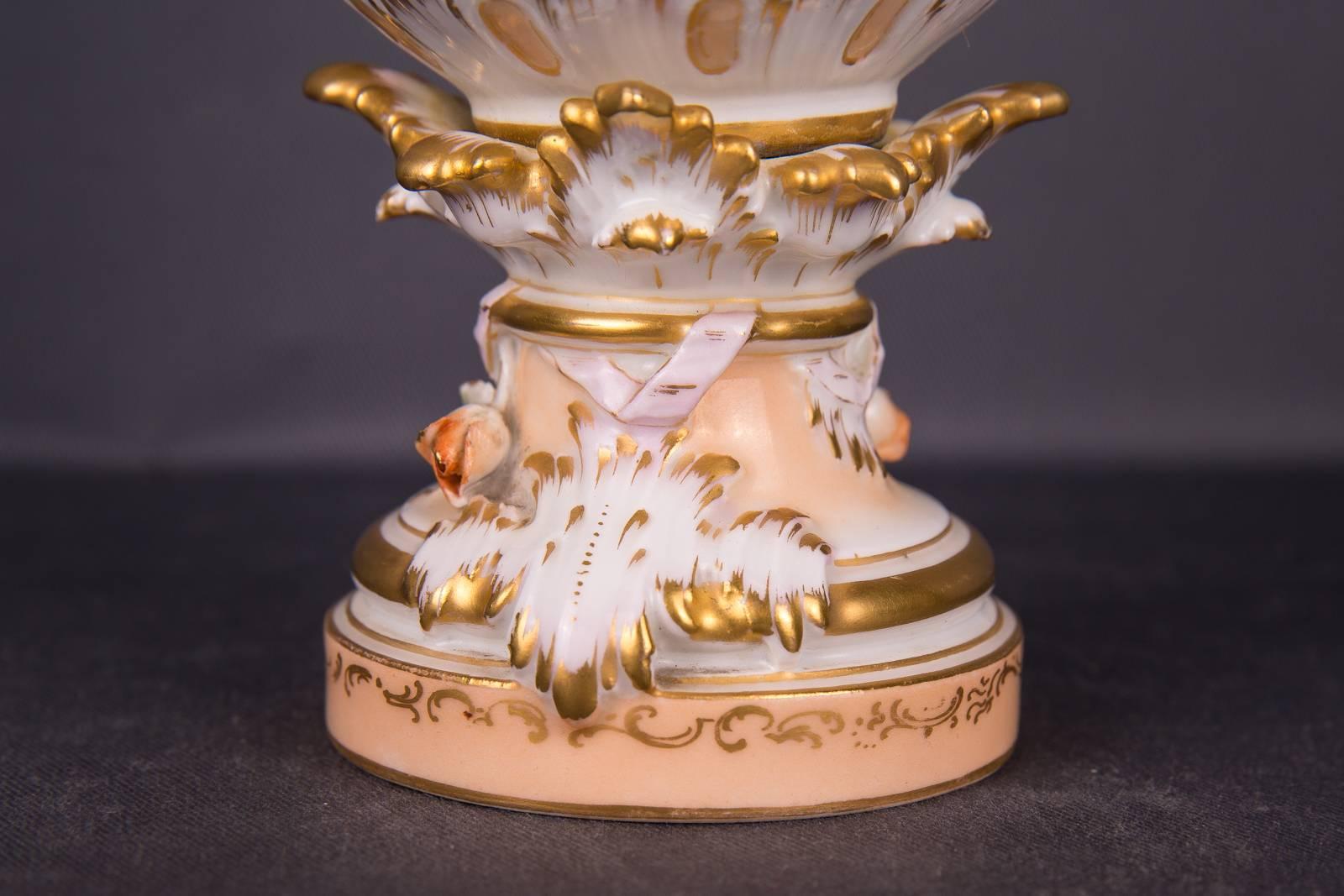 19th Century Rare KPM Berlin Soft-Paste-Paint Vase Potpourri 1