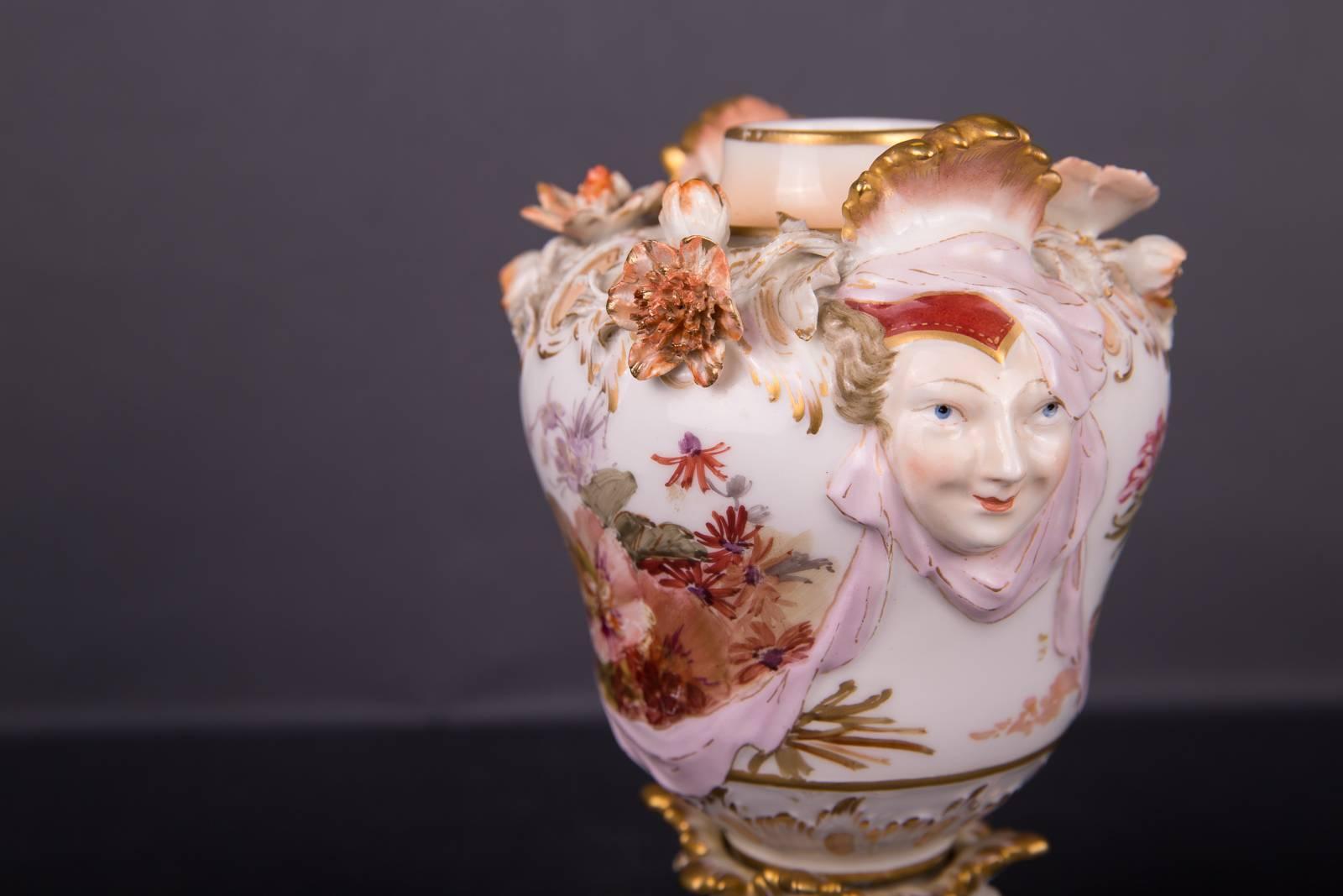 19th Century Rare KPM Berlin Soft-Paste-Paint Vase Potpourri 4