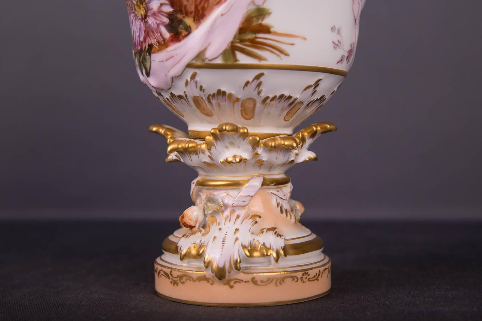 19th Century Rare KPM Berlin Soft-Paste-Paint Vase Potpourri 5