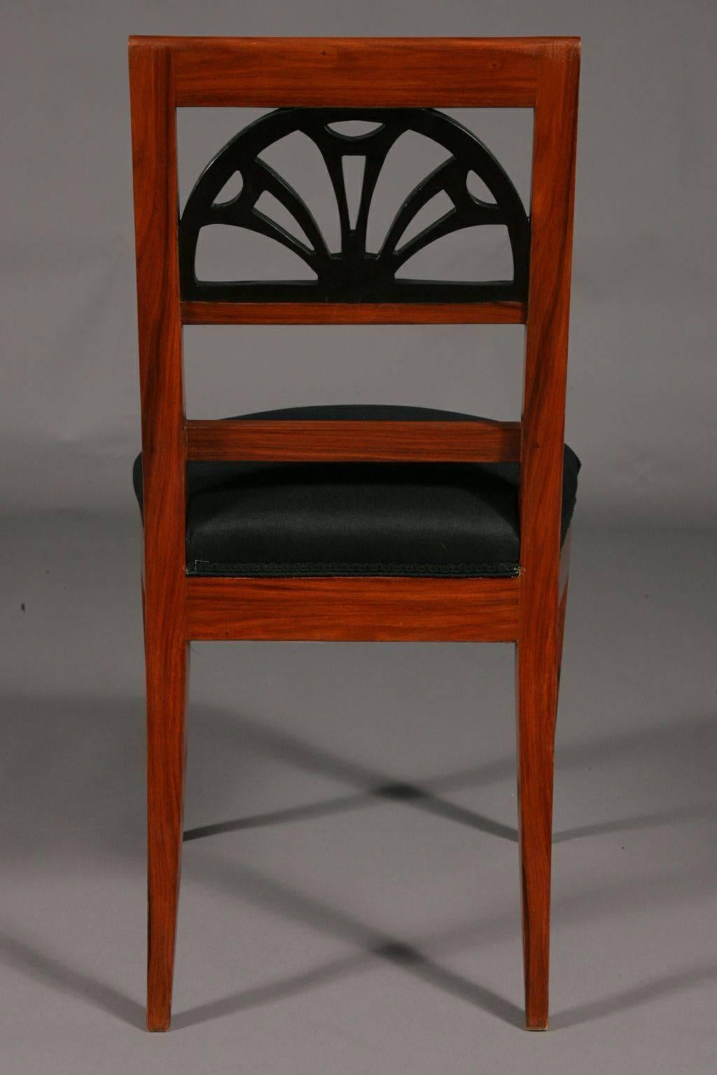 20th Century Neoclassical Style Light-Palisander Chair For Sale 6