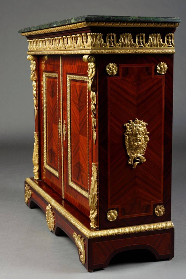 Wood 20th Century Louis XIV Style Cabinet