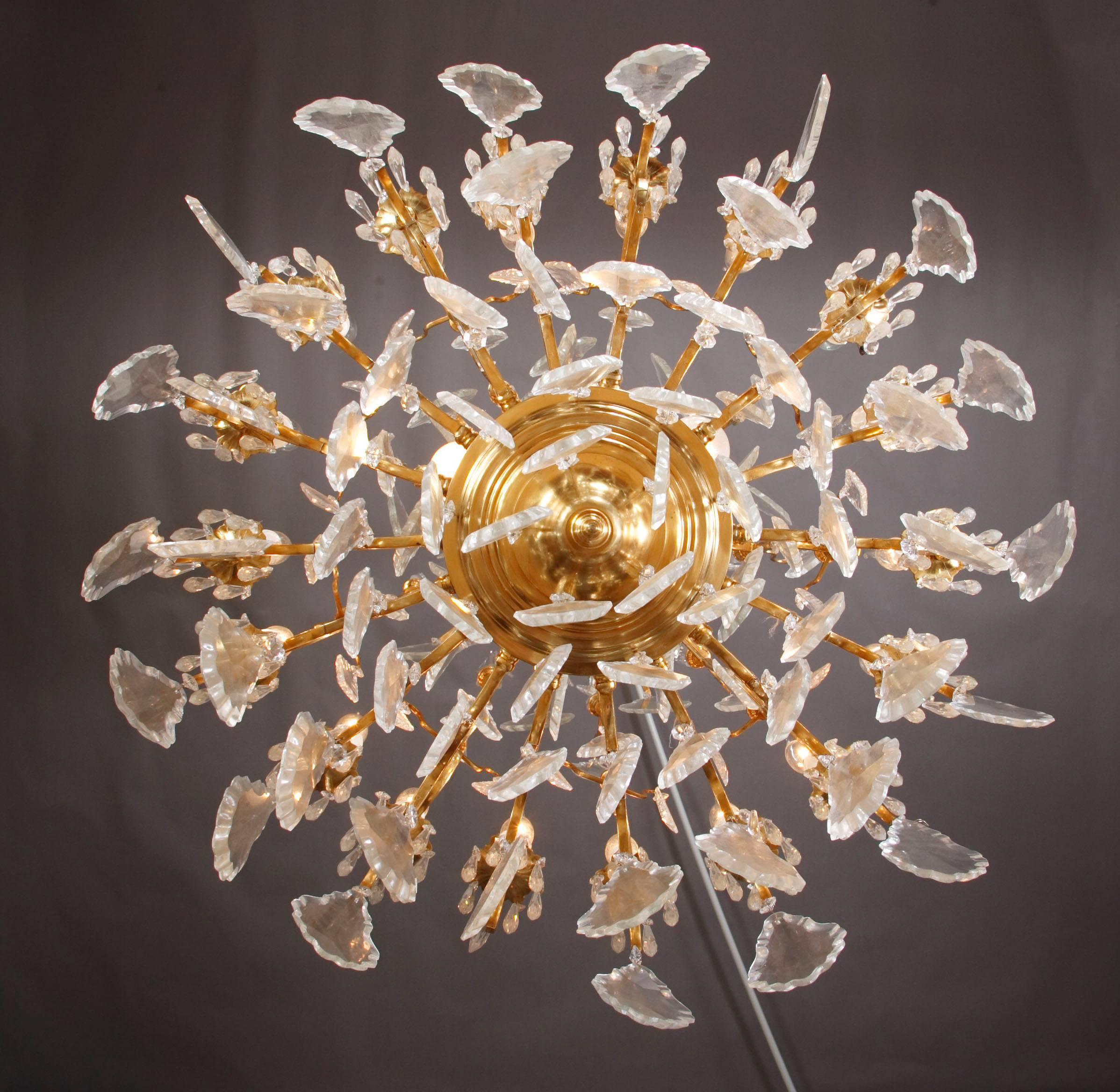 Louis XV 20th Century Louis 15th Style Prisms Chandelier For Sale