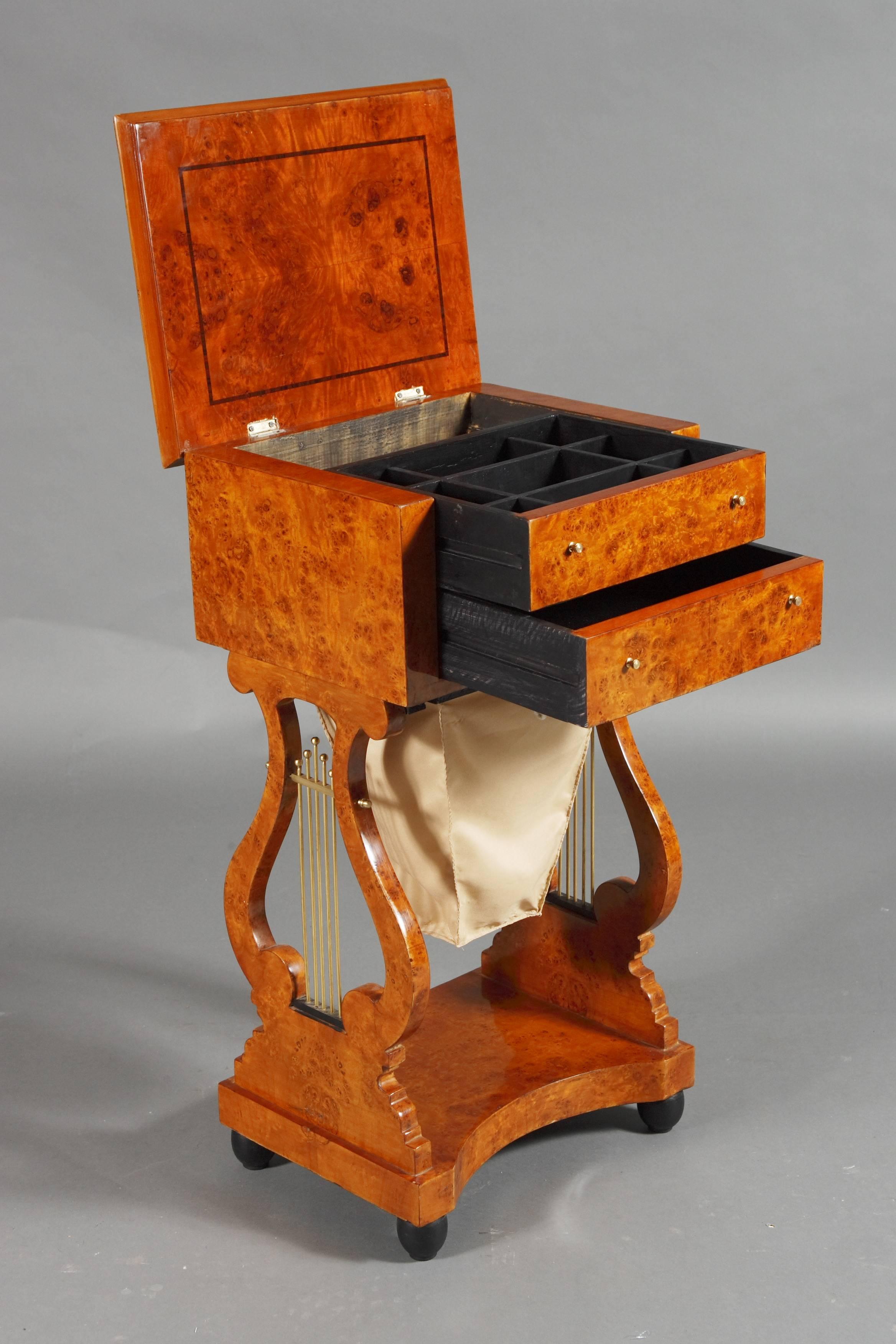 20th Century Biedermeier Style Sewing Table 3