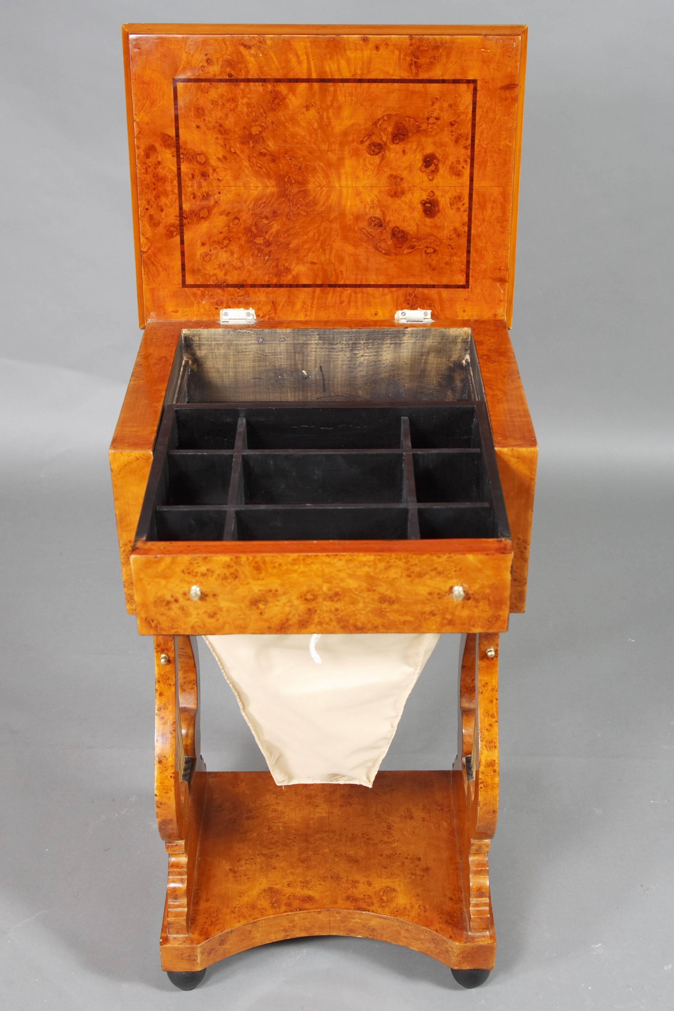 20th Century Biedermeier Style Sewing Table 2