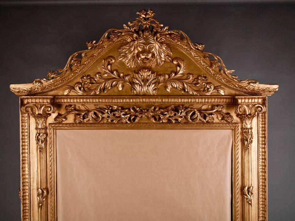 Gilt 20th Century Splendor Standing Mirror