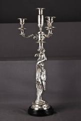 20th Century Empire Style Figure-Formed Candelabra