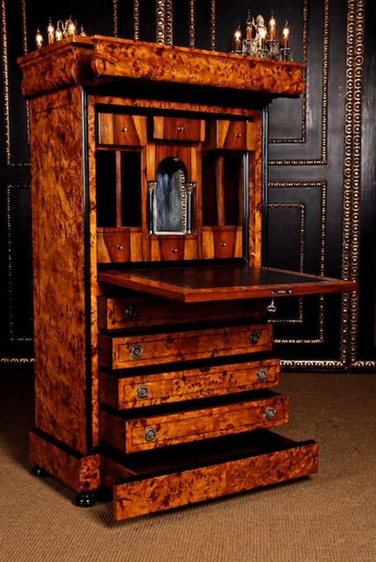 Wood 20th Century Biedermeier Style Secretaire