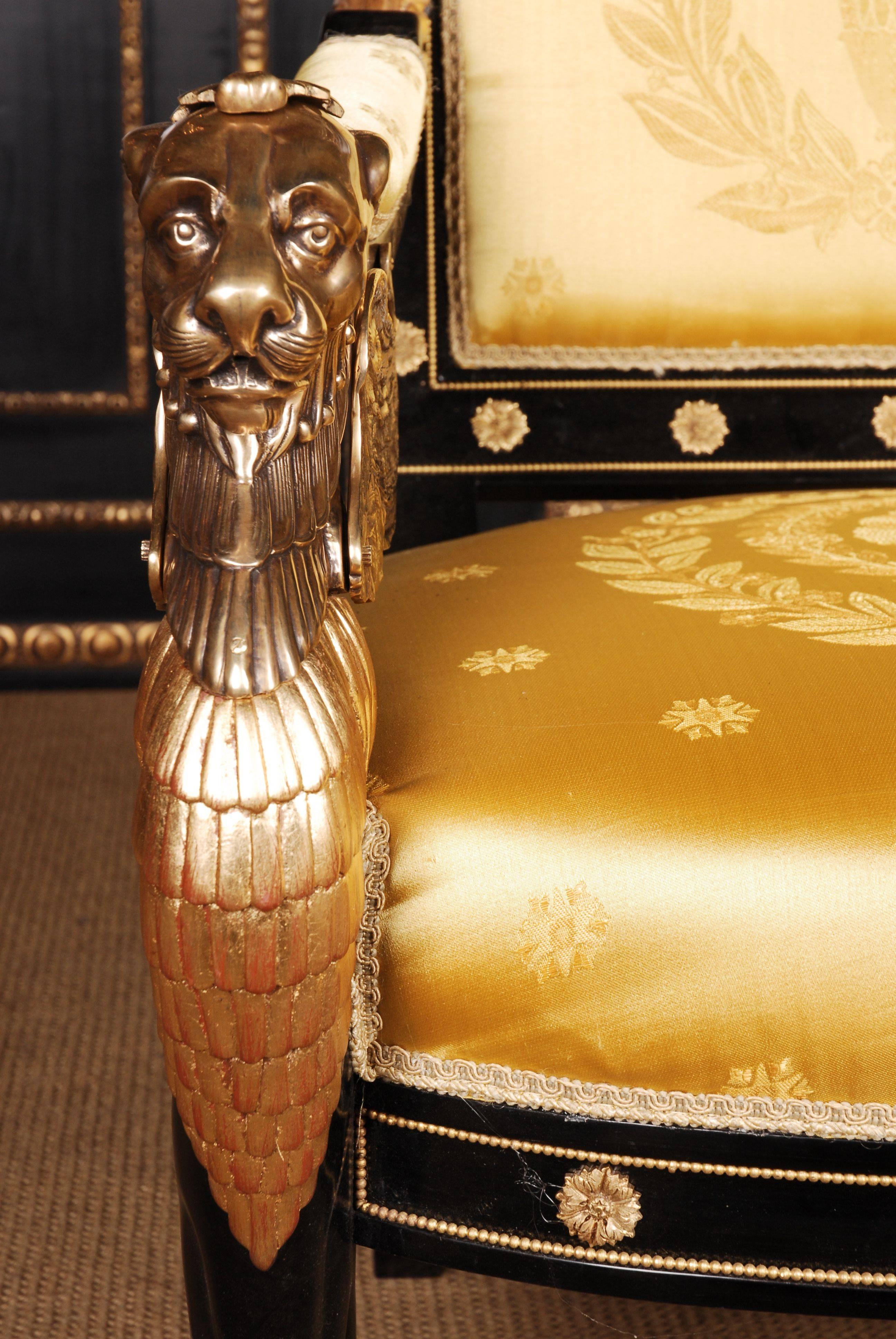 empire style armchair