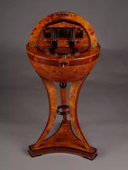 20th Century Vienna Biedermeier Style Globe Sewing Table