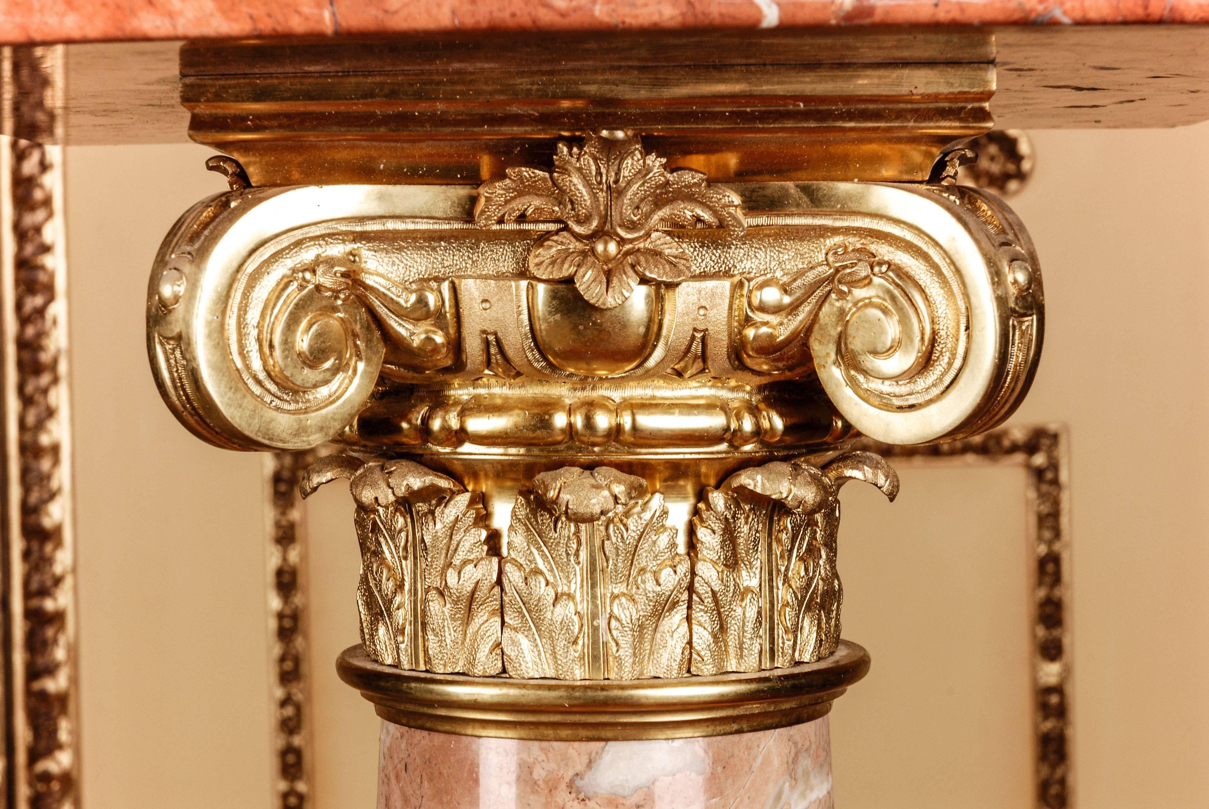 Neoclassical 20th Century Classicist Style Marble Ornamental Pillar/Column