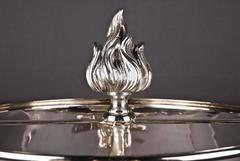 20th Century Empire Style French Cast-Bronze Candelabra Table Lamp