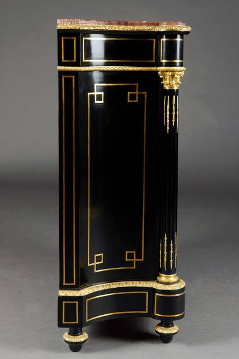 Veneer 20th Century Louis XV Style Meuble d'appui Cabinet