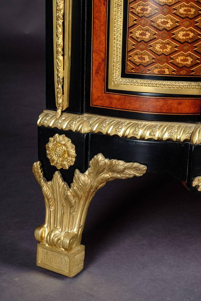 20th Century Louis XV Style Corner Commode after Jean Henri Riesener 1