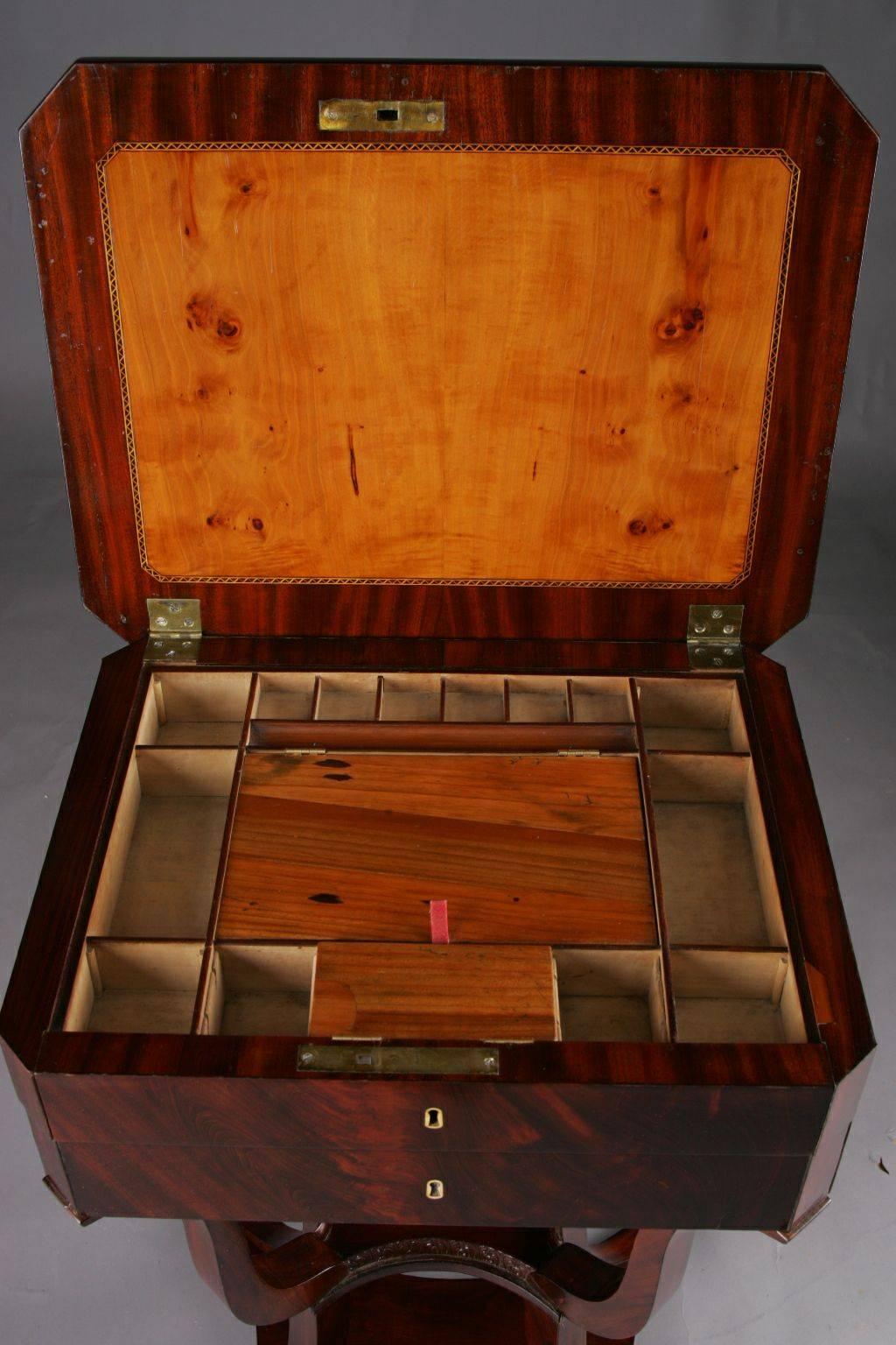 19th Century Biedermeier Sewing Table (Holz)