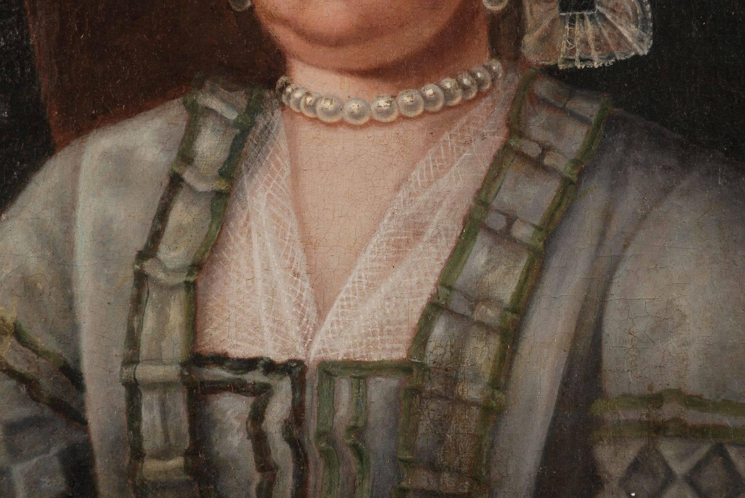 Austrian 18th Century Baroque Portrait of a Noble Lady