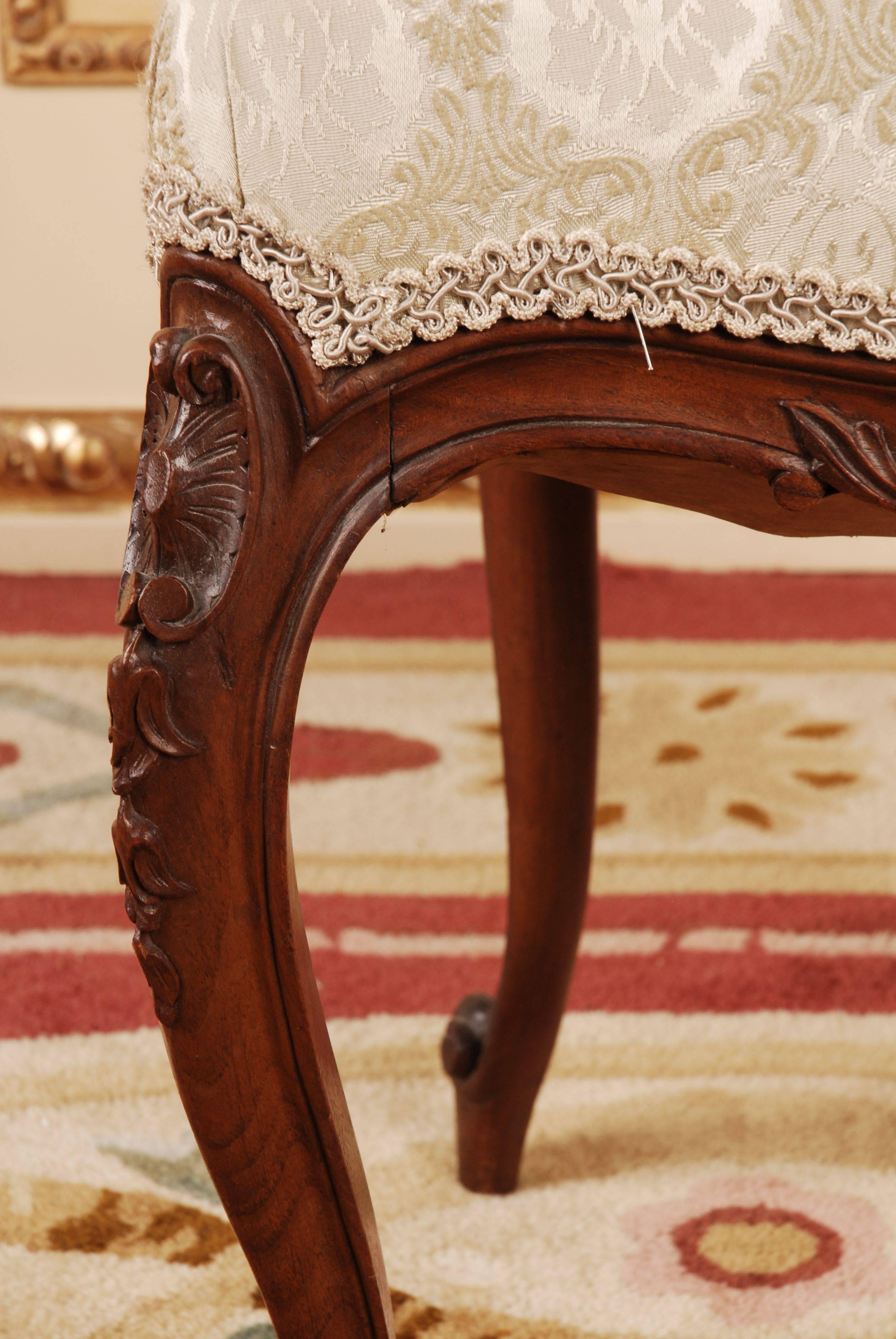 louis XVI- oder Neo-Rokoko-Stuhl des 19. Jahrhunderts 4